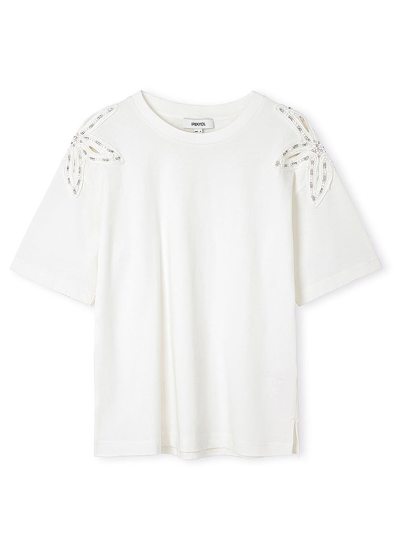 Is1260070214 Kadın Beyaz Basic T-shirt