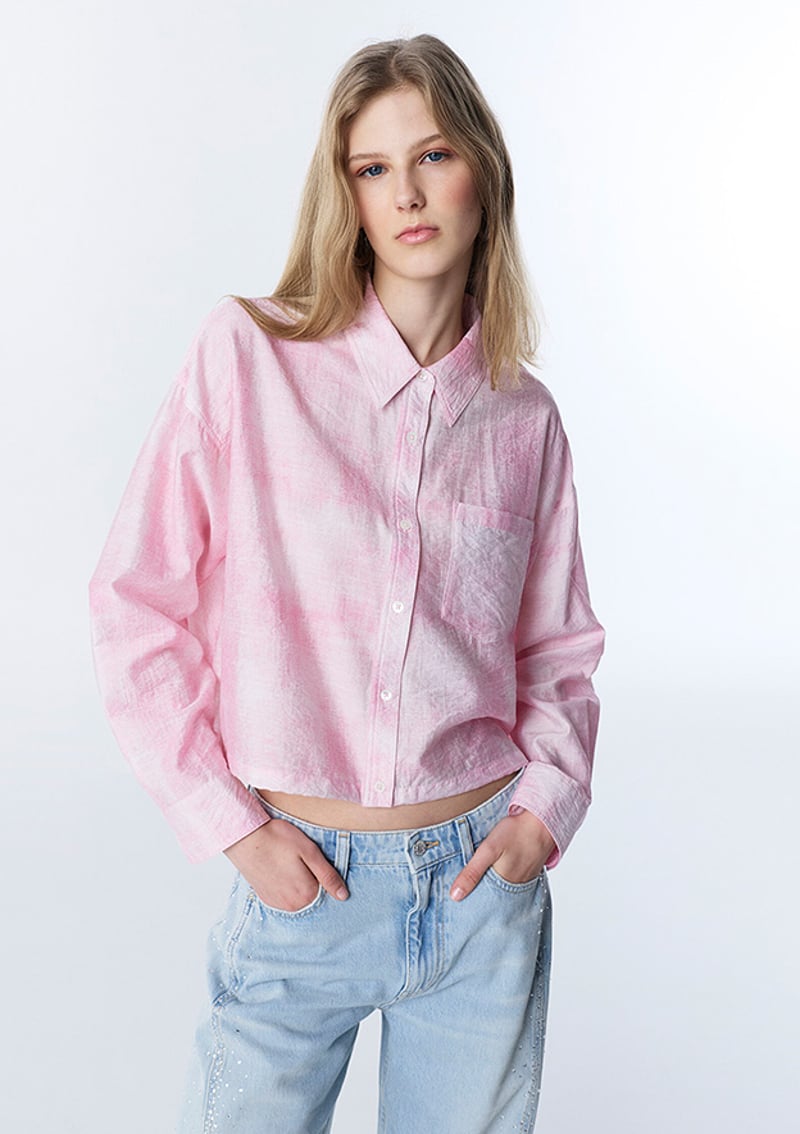 Ts1260025142 Kadın Pembe Gömlek