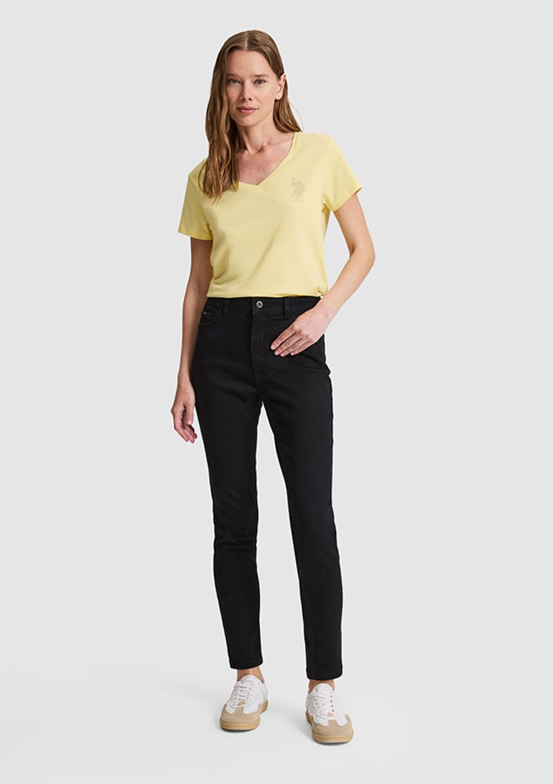T117228156.Pu-8877 Kadın Siyah Jean Pantolon