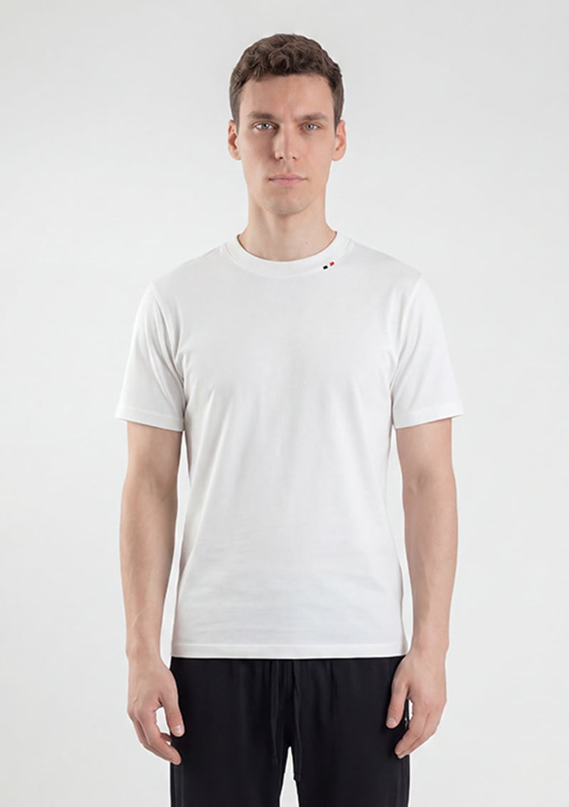Tc7079 Erkek Beyaz Baskılı T-shirt
