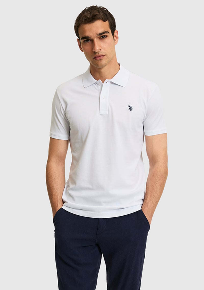 T117223217.Pu-8731 Erkek Beyaz Basic T-shirt