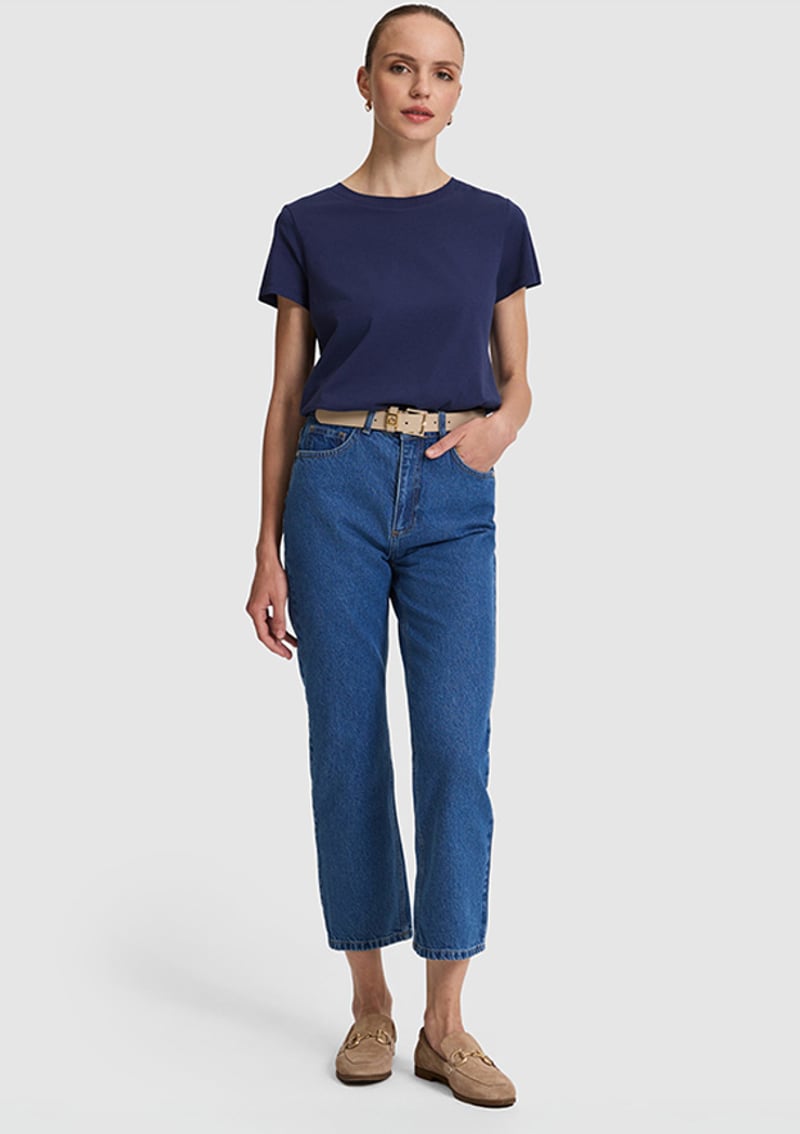 T117242706.Pu-12824 Kadın Mavi Jean Pantolon