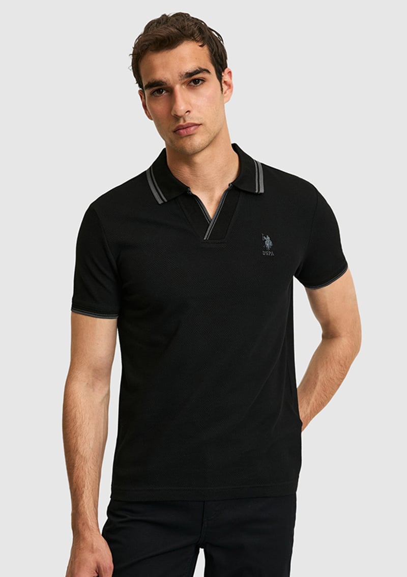 T117225331.Pu-8893 Erkek Siyah T-shirt
