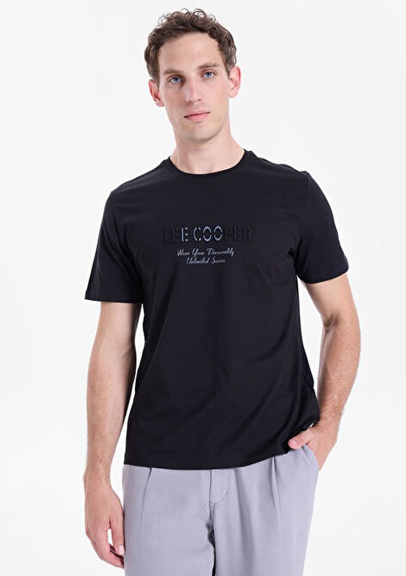 262 Lcm 242012 Erkek Siyah O Yaka T-shirt