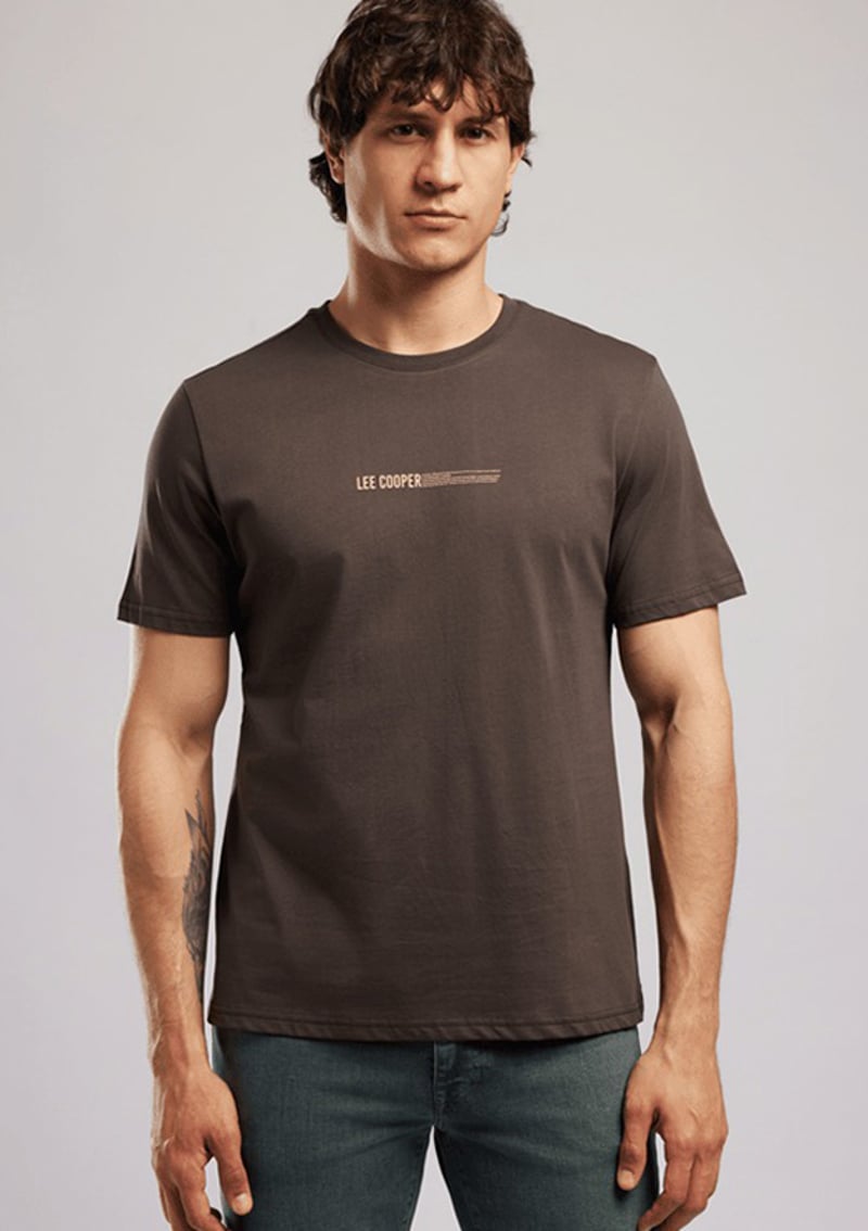 262 Lcm 242006 Erkek Kahverengi O Yaka T-shirt