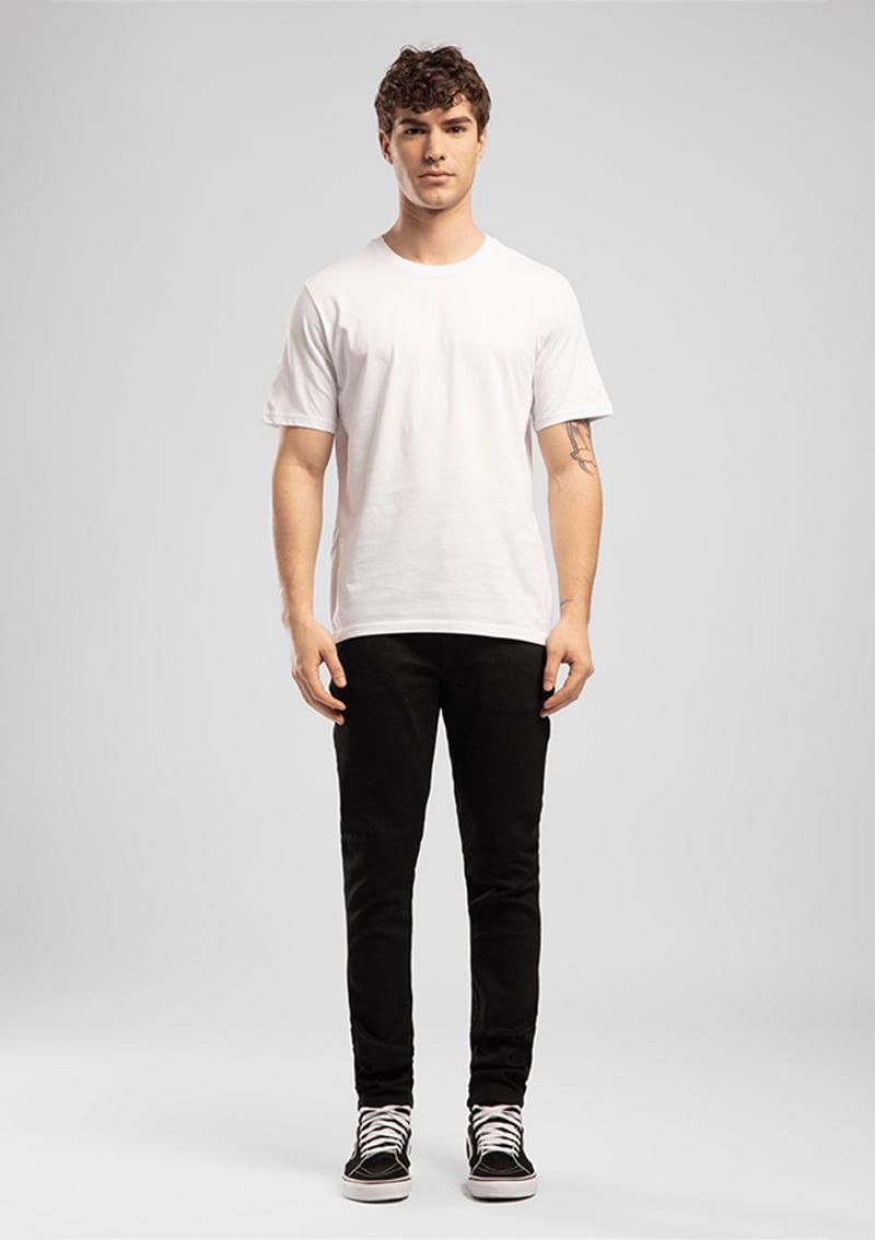 262 Lcm 242001 Erkek Beyaz O Yaka T-shirt