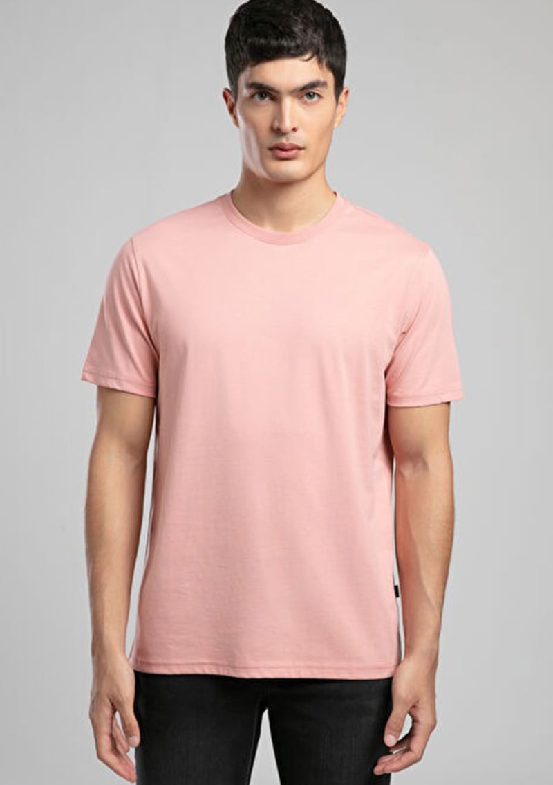 262 Lcm 242001 Erkek Pembe O Yaka T-shirt