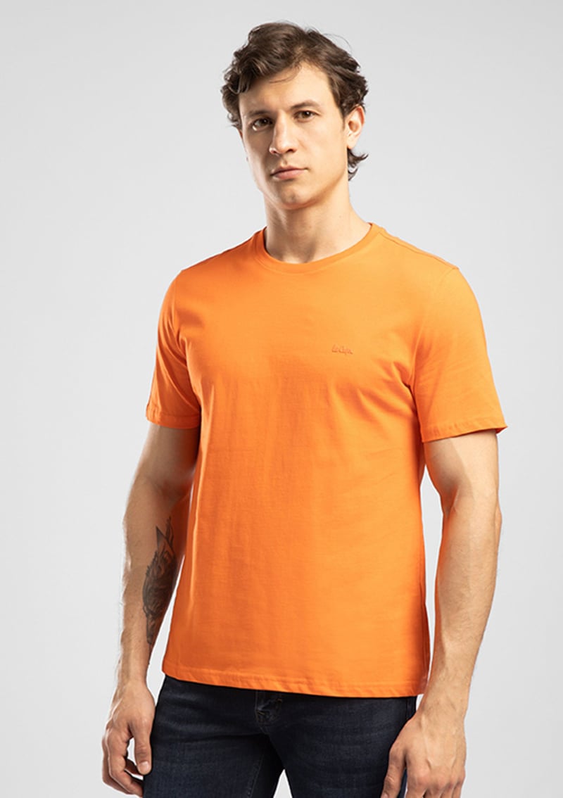 262 Lcm 242033 Erkek Turuncu O Yaka T-shirt