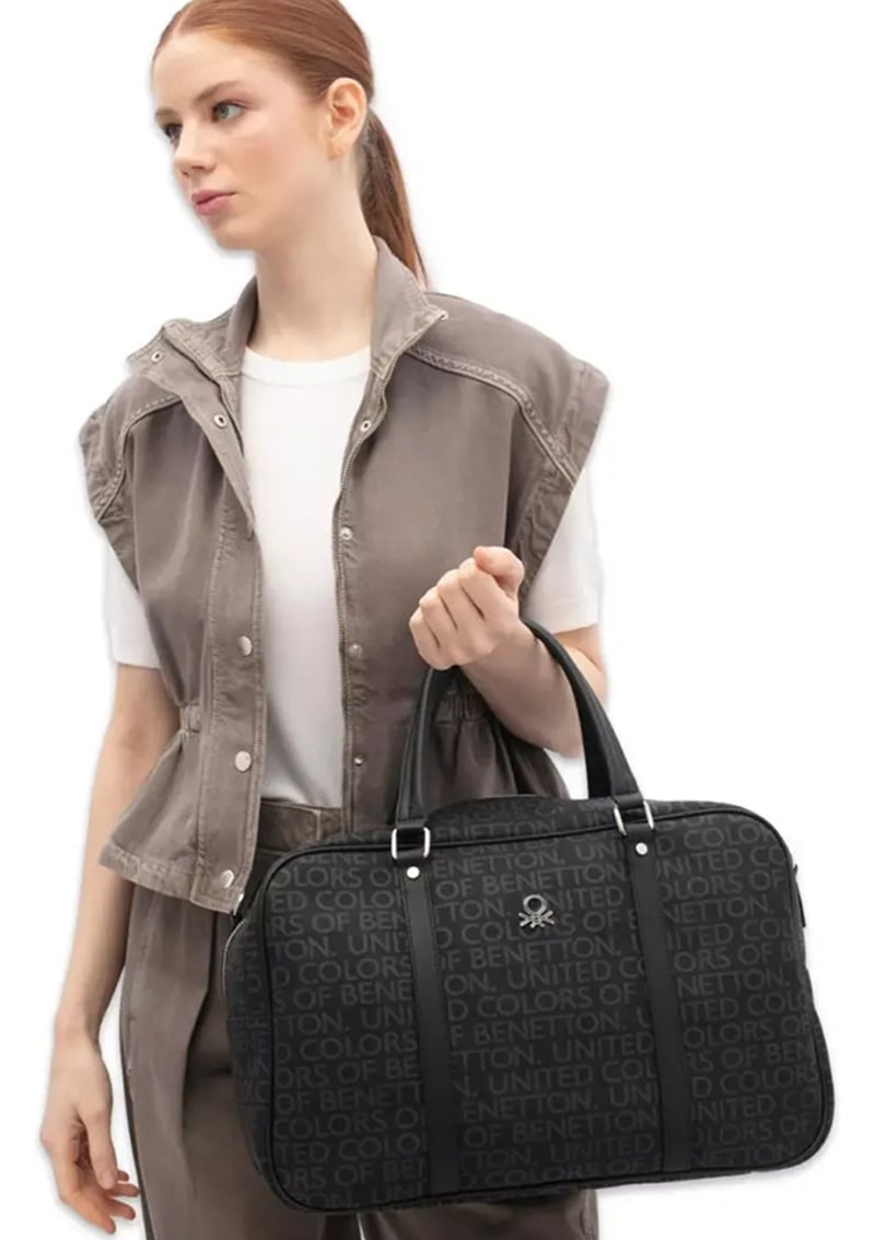 Bnt_1792 Unisex Yetişkin Siyah Seyahat Çantası