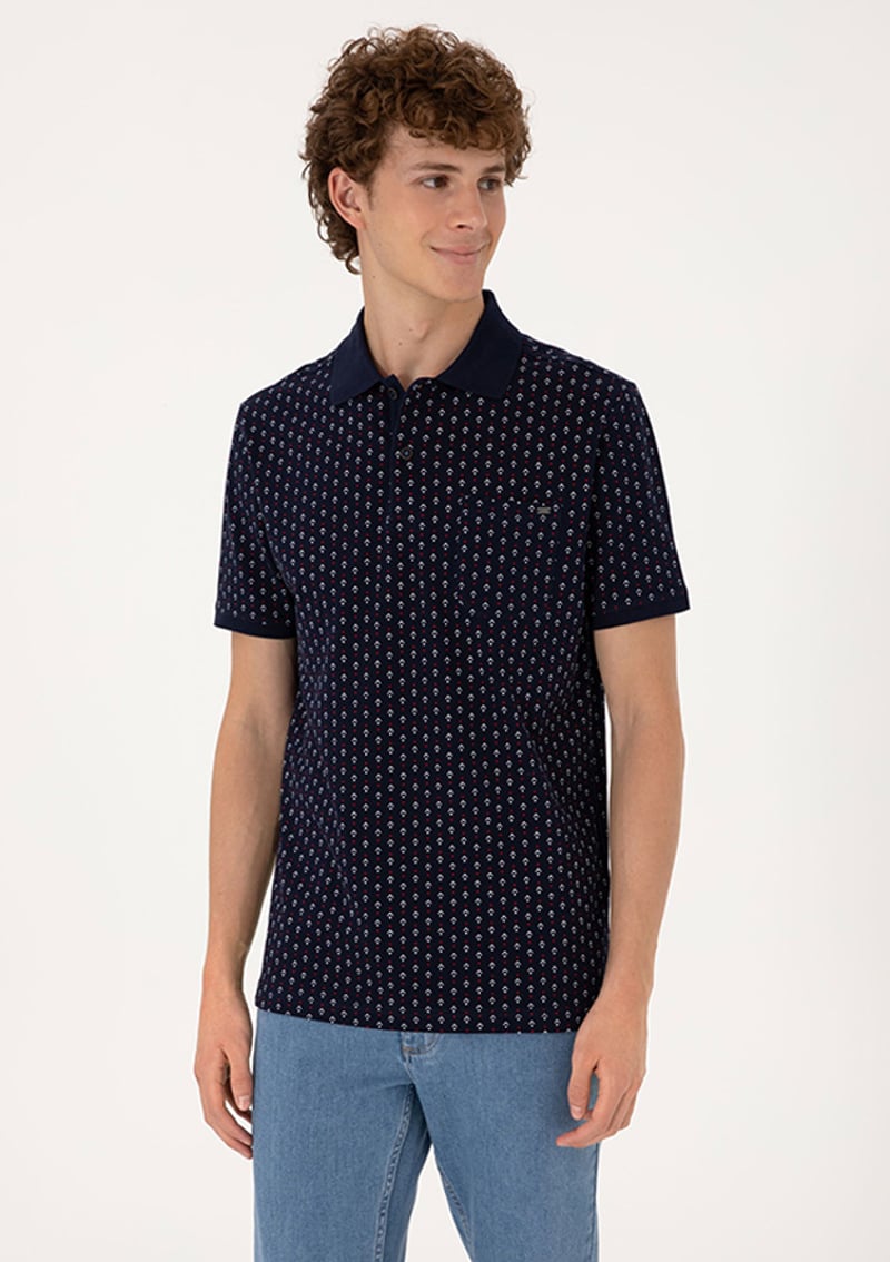 T117047207.2103323 Erkek Lacivert Regular T-shirt
