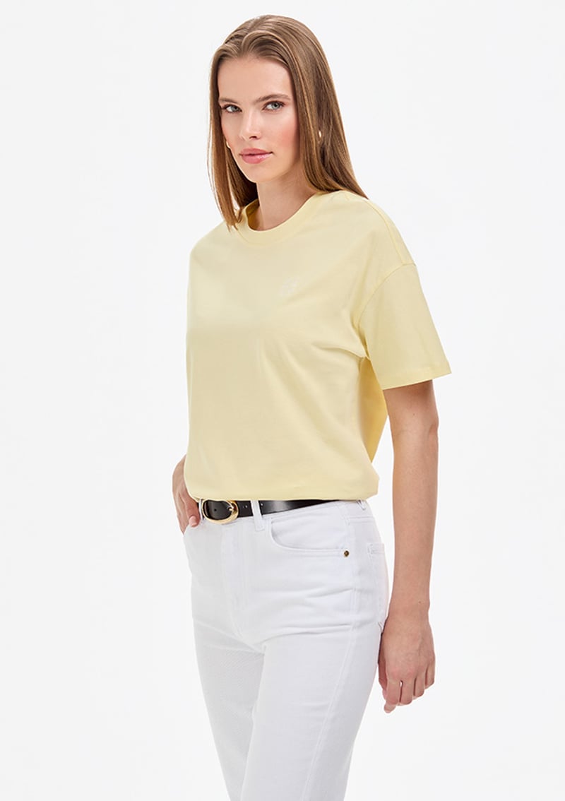 T117242317.Pu-9227 Kadın Sarı T-shirt