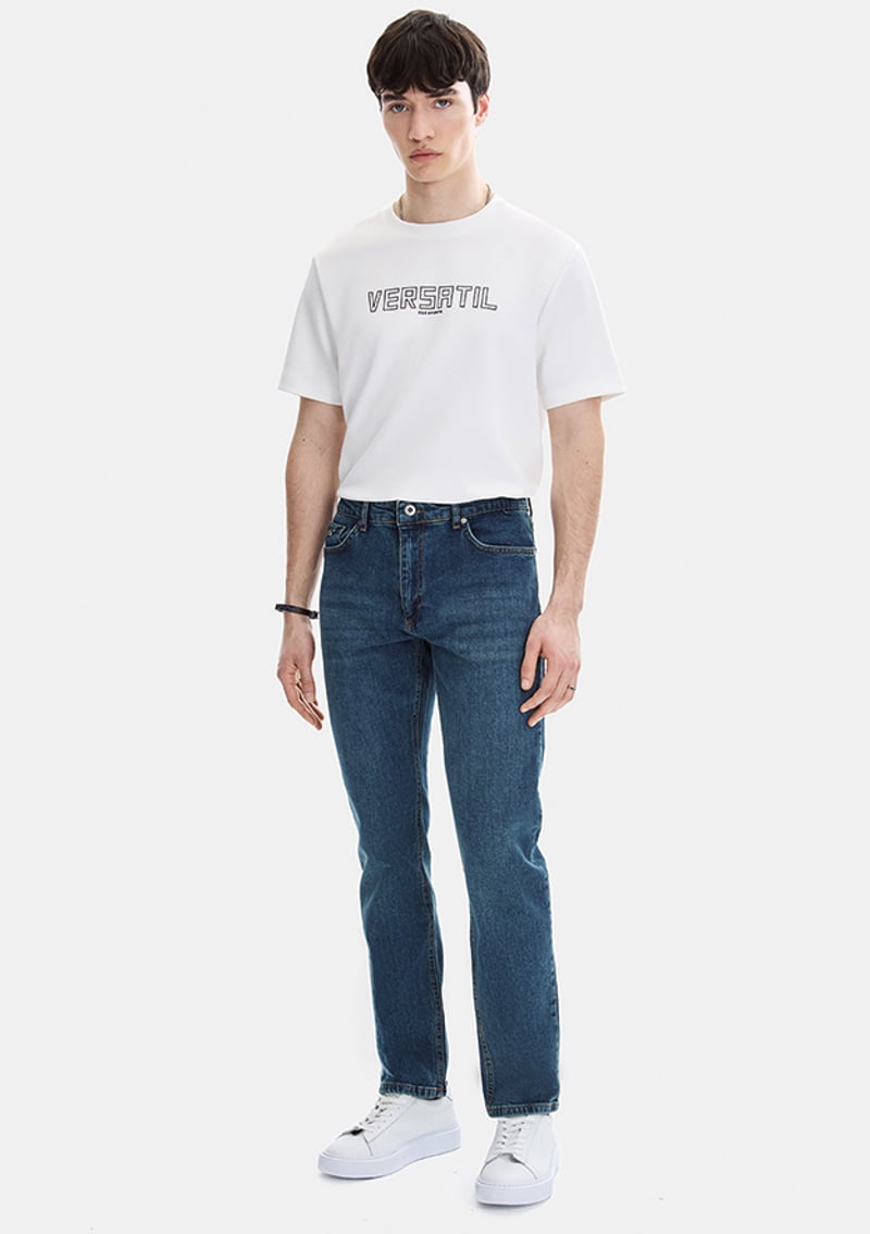 B35S35012 Erkek Mavi Jean Pantolon