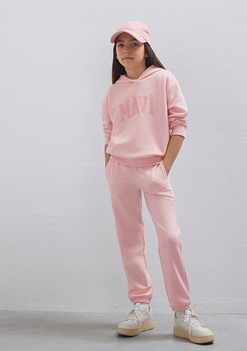 M7S10147-71007 Kız Çocuk Pembe Sweatshirt