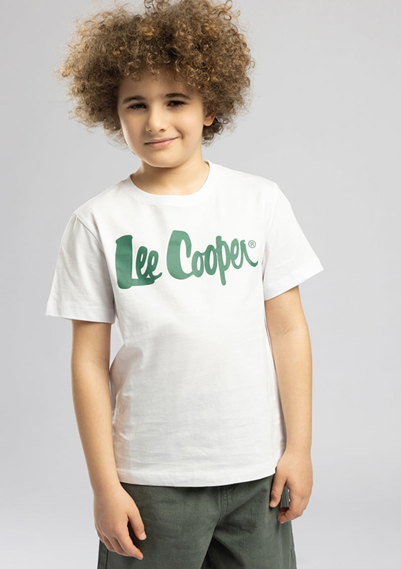 262 Lcb 242001 Erkek Çocuk Beyaz O Yaka T-shirt