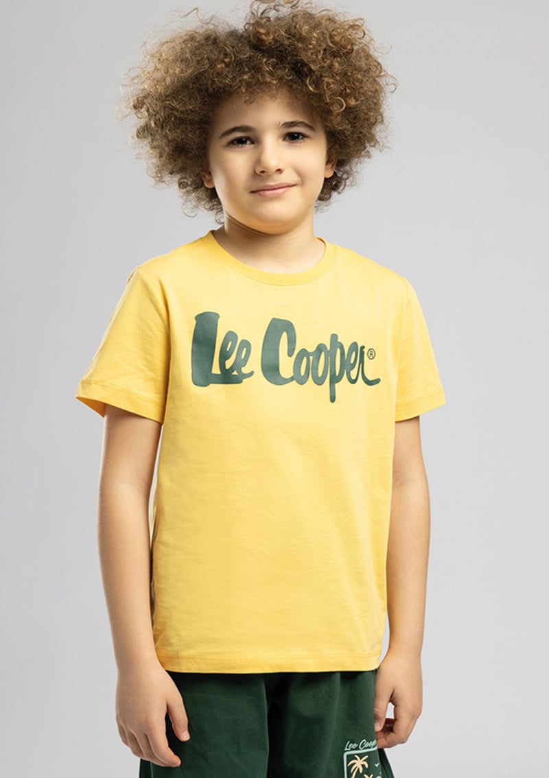262 Lcb 242001 Erkek Çocuk Turuncu O Yaka T-shirt