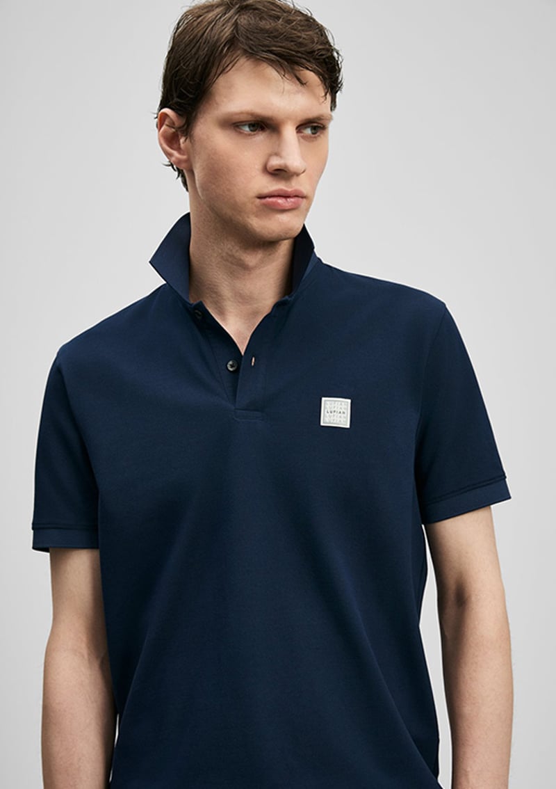 111040233 Erkek Lacivert Polo Yaka T-shirt