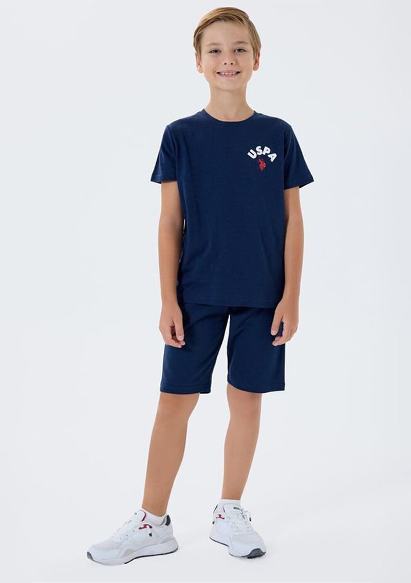 Us2442-G Erkek Çocuk Lacivert Pijama