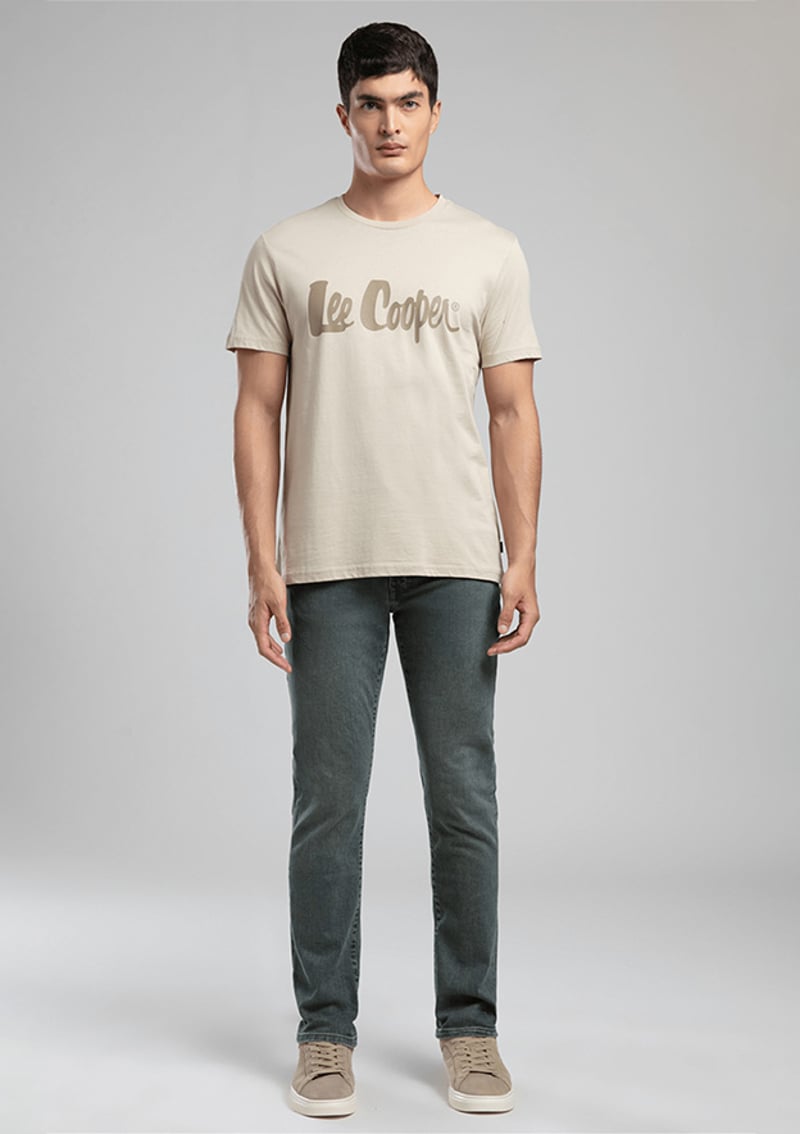 262 Lcm 242004 Erkek Bej O Yaka T-shirt