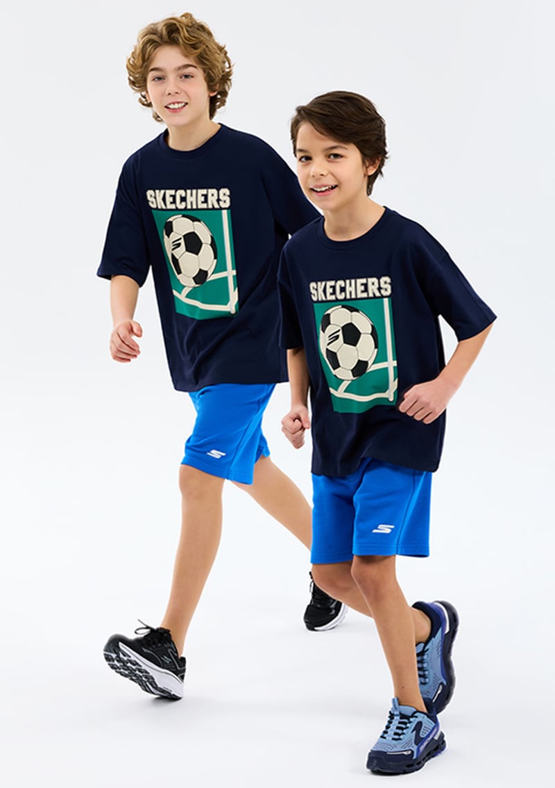 Sk2610080-0748 Erkek Çocuk Mavi Şort
