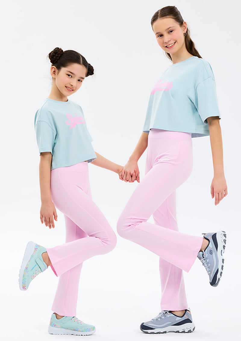 Sk2610038-0098 Kız Çocuk Pembe Tayt