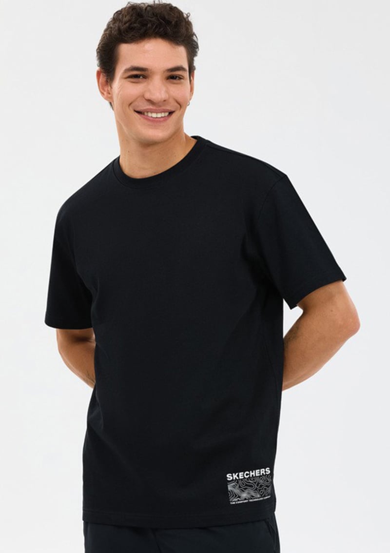 S2610109-3817 Erkek Siyah T-shirt