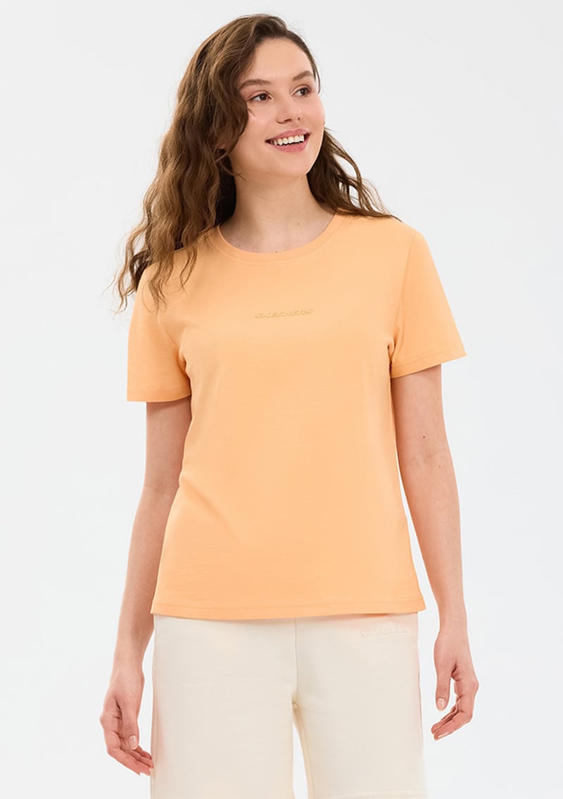 S2510029-2118 Kadın Bisiklet Yaka T-Shirt