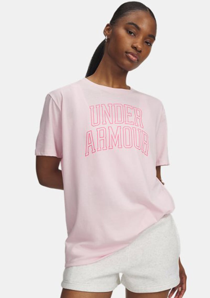 6007883-647 Kadın Pembe Bisiklet Yaka T-shirt
