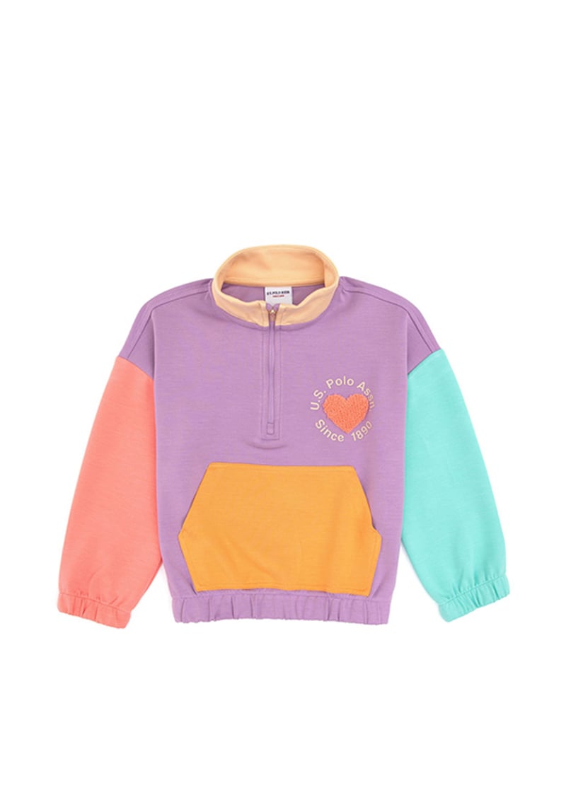 T117140428.Pu-7925 Kız Çocuk Mor Sweatshirt