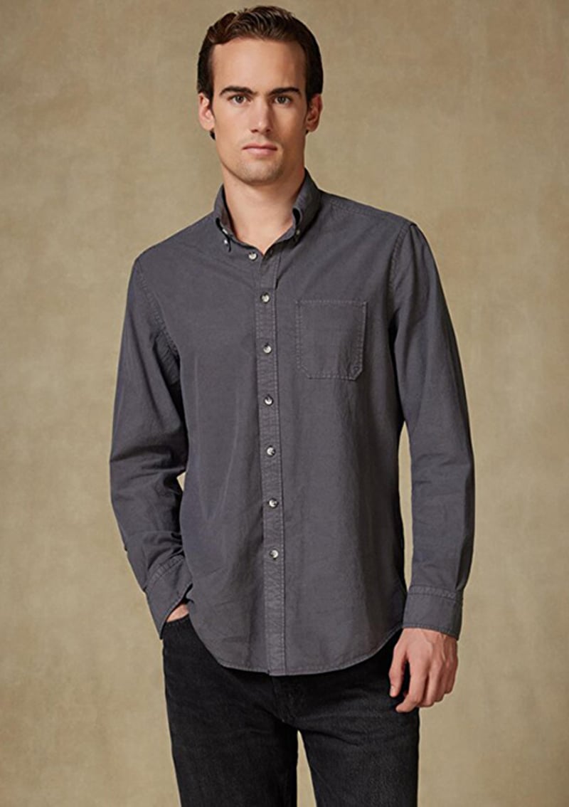 Amsh10016-001 Erkek Gri Gömlek