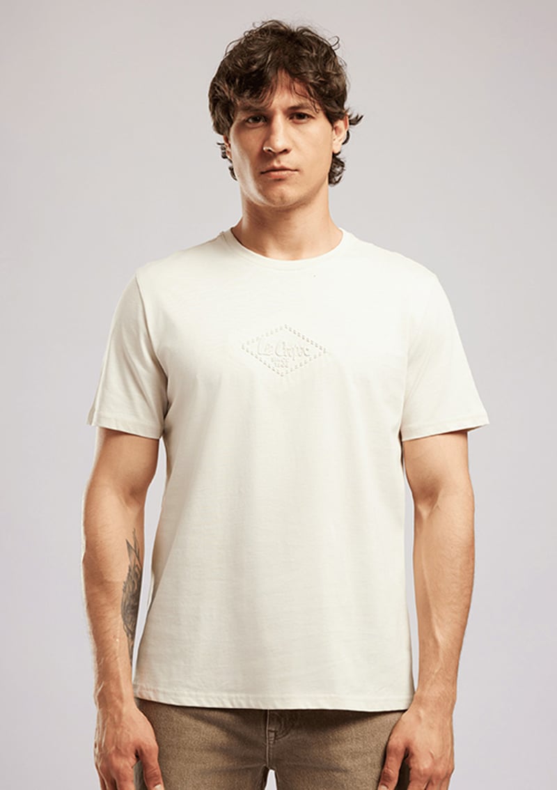 262 Lcm 242007 Erkek Bej O Yaka T-shirt