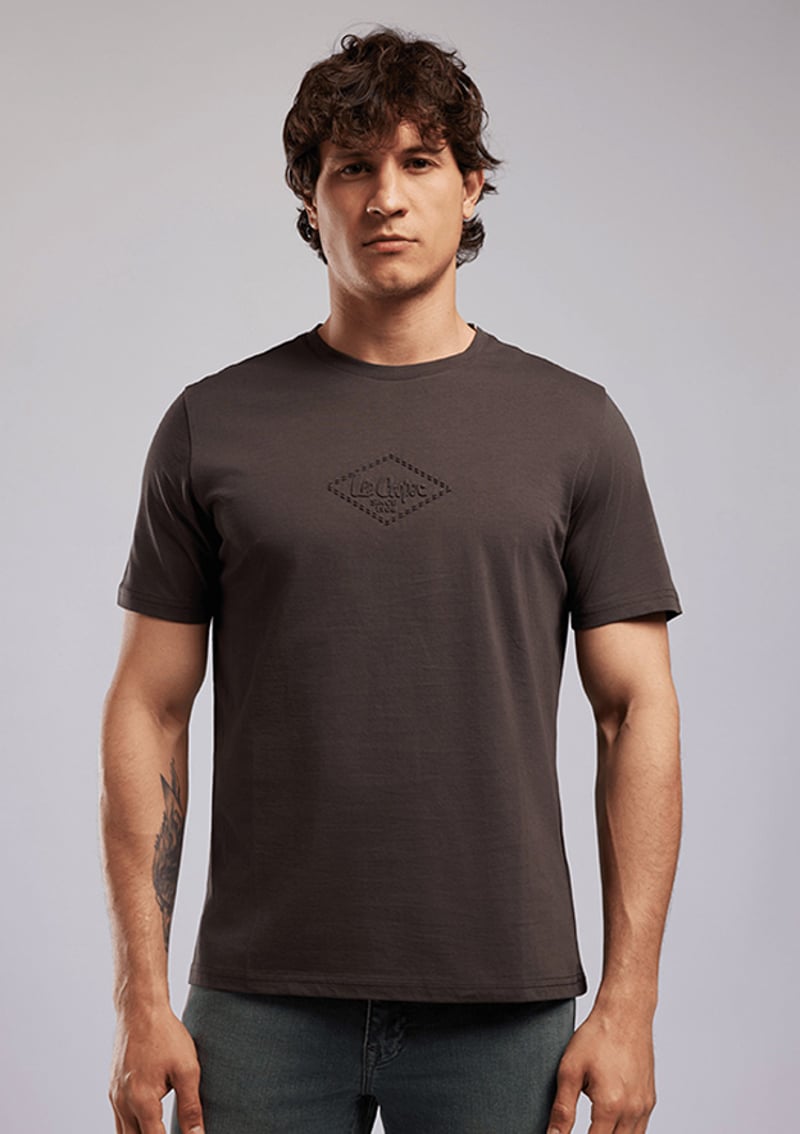 262 Lcm 242007 Erkek Kahverengi O Yaka T-shirt