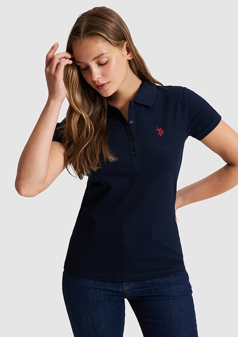 T117220942.Pu-8807 Kadın Lacivert Basic T-shirt