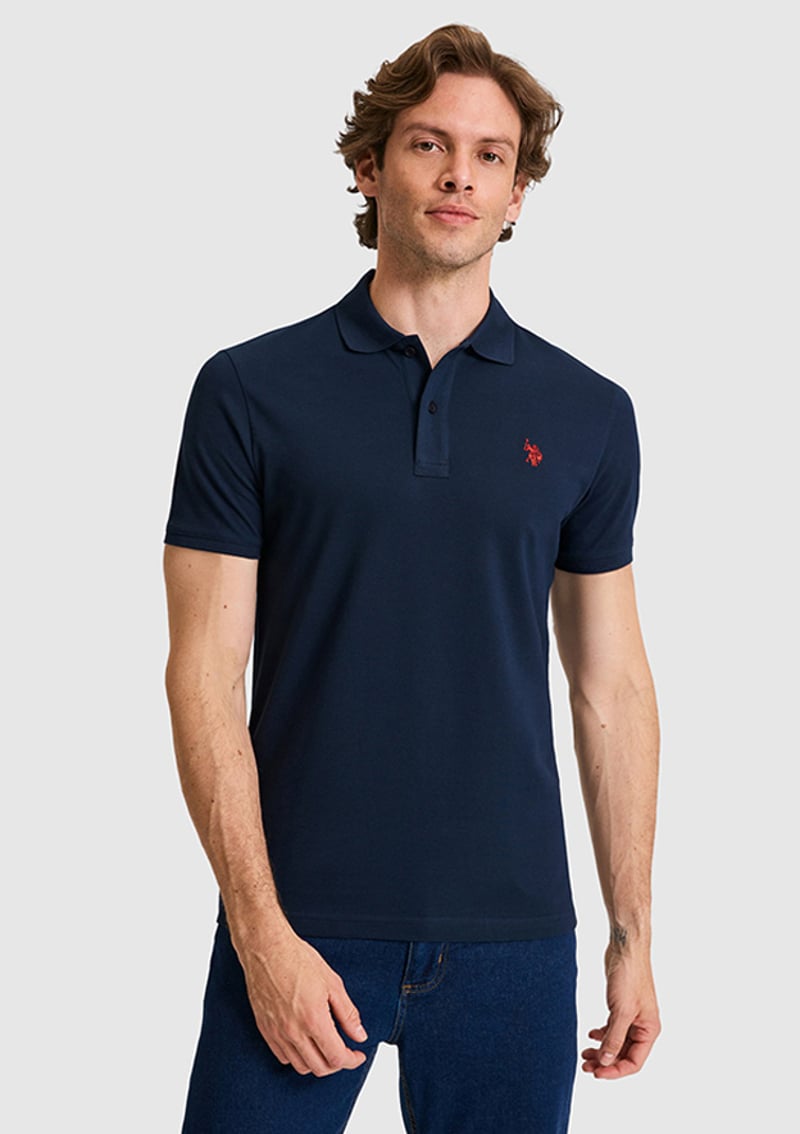 T117240990.Pu-8731 Erkek Lacivert Basic T-shirt