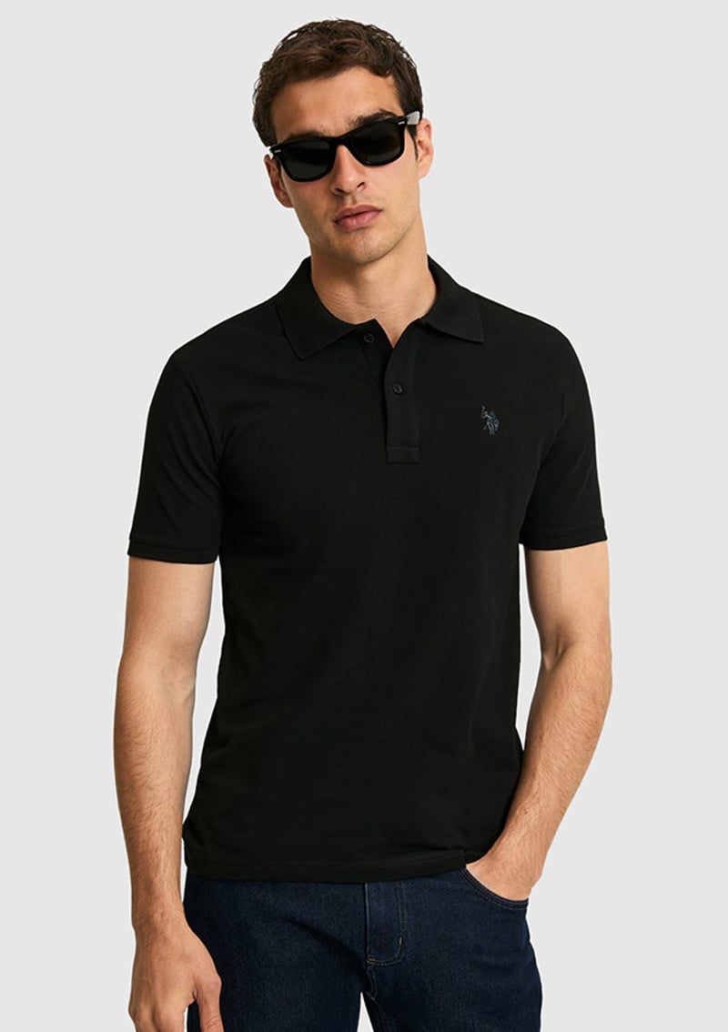T117220689.Pu-8731 Erkek Siyah Basic T-shirt