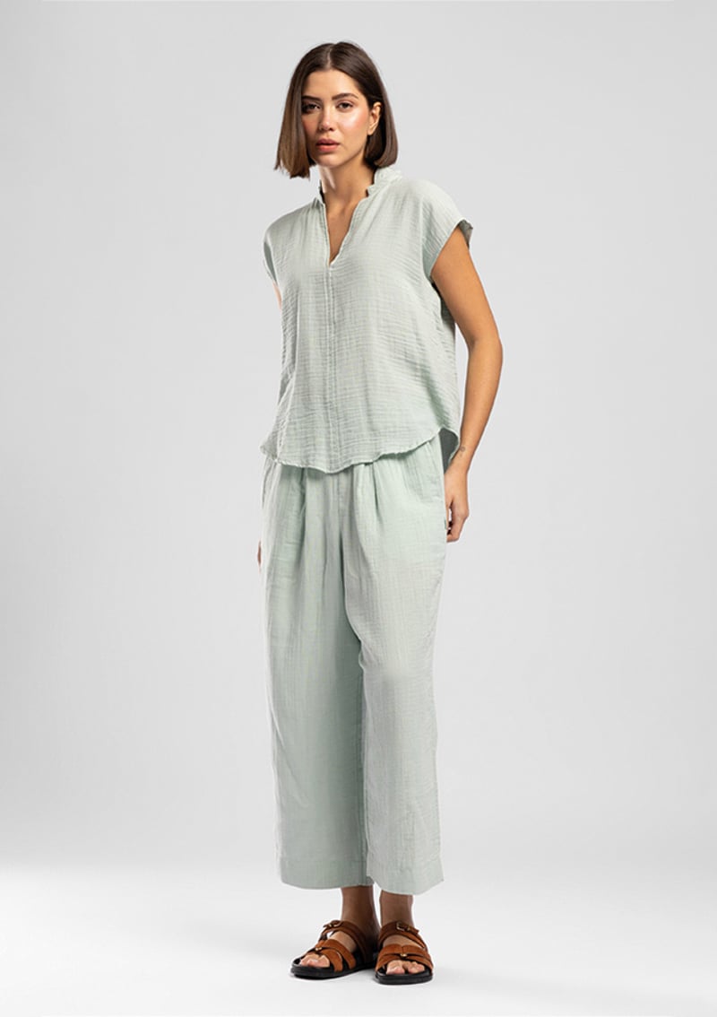 262 Lcf 221009 Kadın Yeşil Pantolon