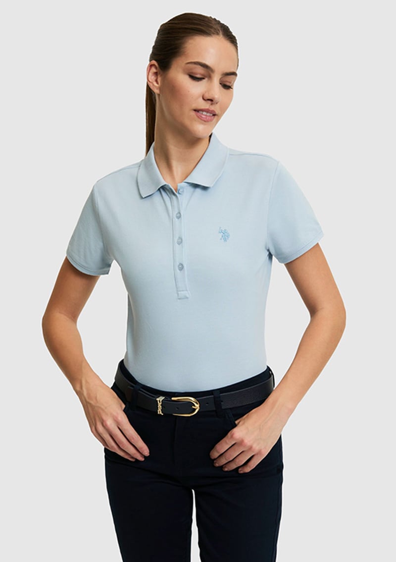 T117220798.Pu-8807 Kadın Mavi Basic T-shirt