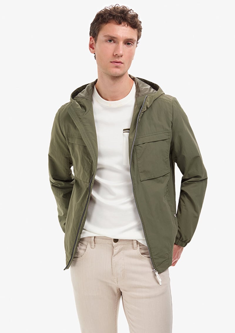 T117179450.Pu-10115 Erkek Yeşil Mont