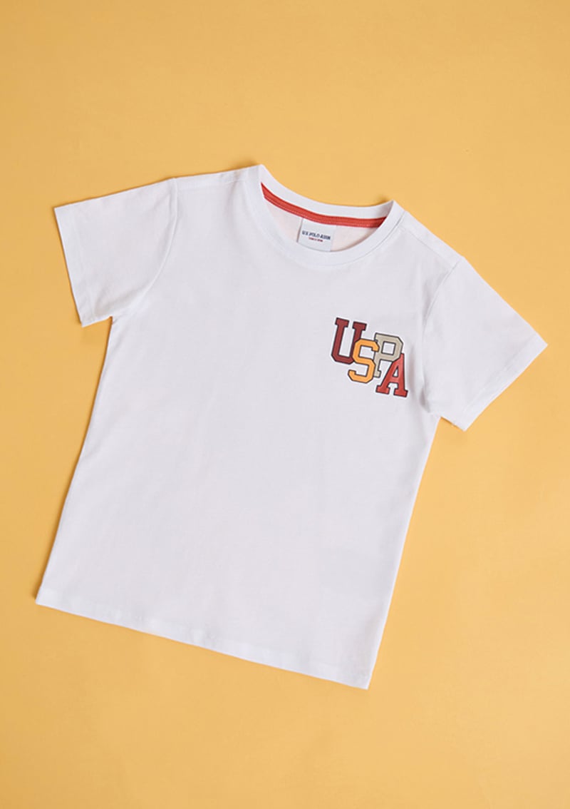 T117224077.Pu-9557 Erkek Çocuk Beyaz Regular T-shirt