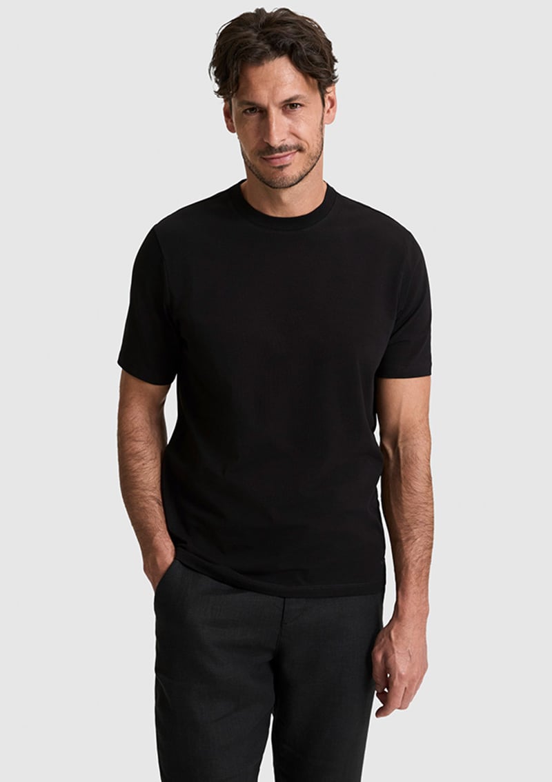 T117228422.Pu-12679 Erkek Siyah Regular T-shirt