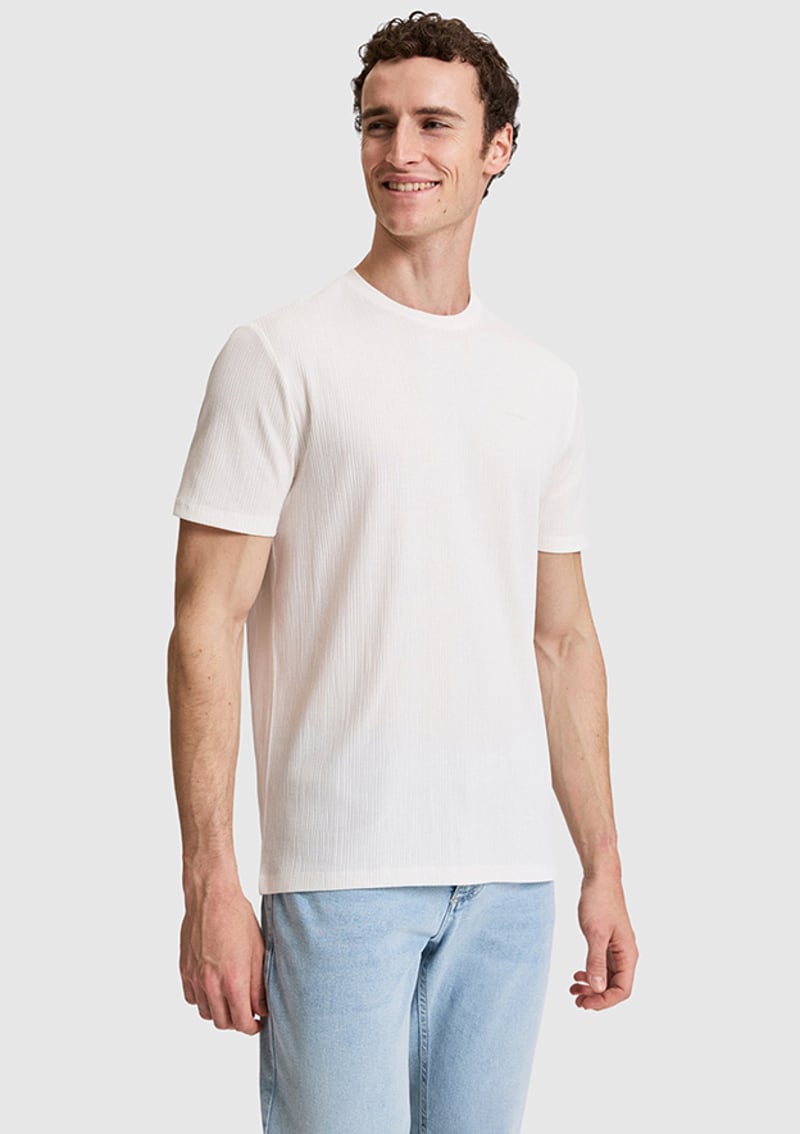 T117230056.Pu-9731 Erkek Beyaz Kısa Kol T-shirt