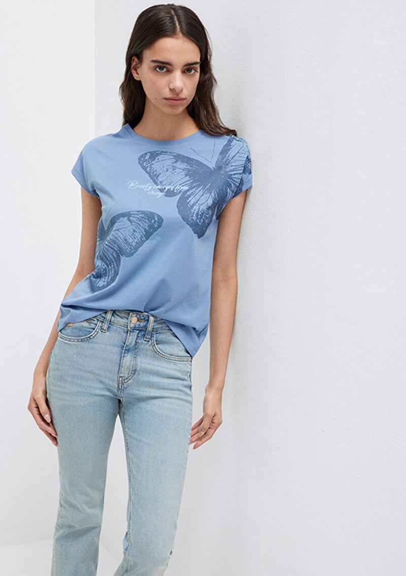 M1613717-70728 Kadın Baskılı T-shirt