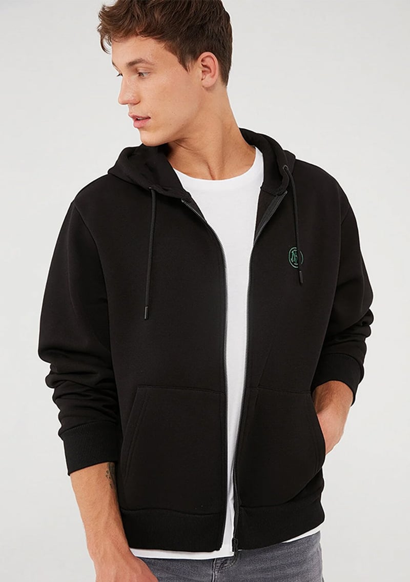 M066979-900 Erkek Siyah Sweatshirt
