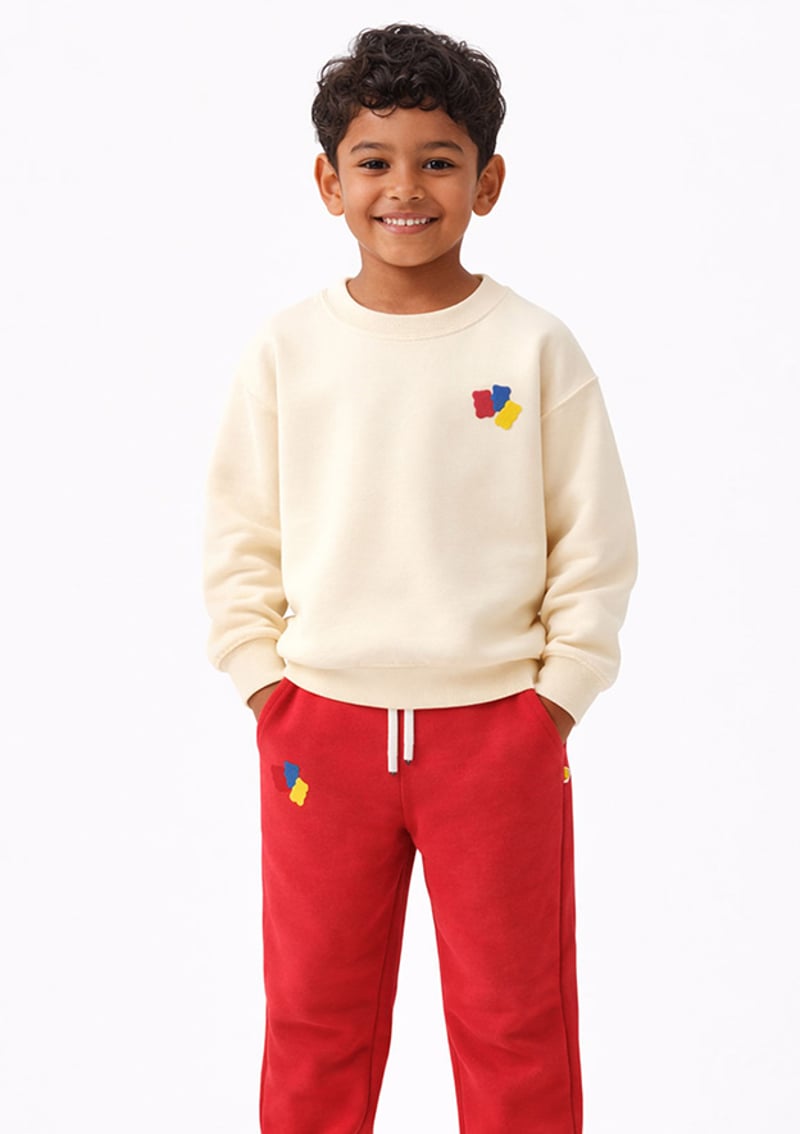 HARİBO - S26G1SP201 Unisex Çocuk Bordo Eşofman Altı