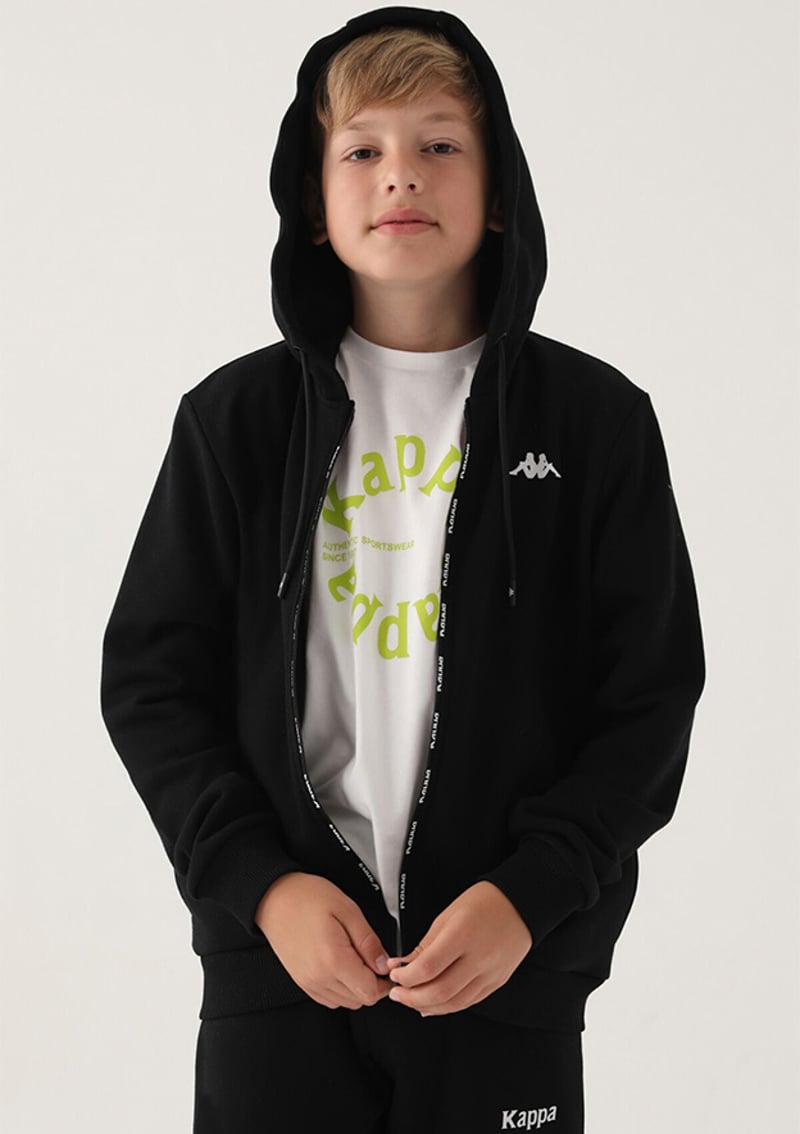 371T2Yw Erkek Çocuk Siyah Sweatshirt