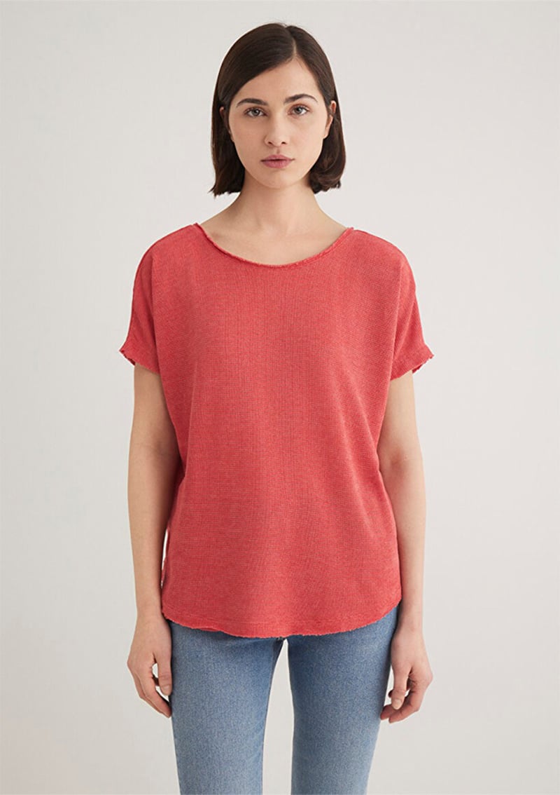 - M167311-71102 Kadın Pembe Kısa Kol T-Shirt