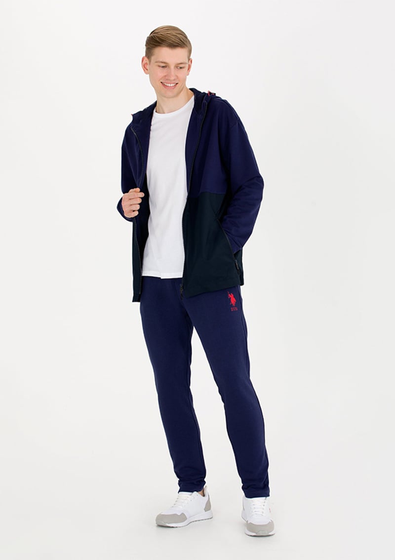 US POLO ASSN Erkek Lacivert Örme Pantolon