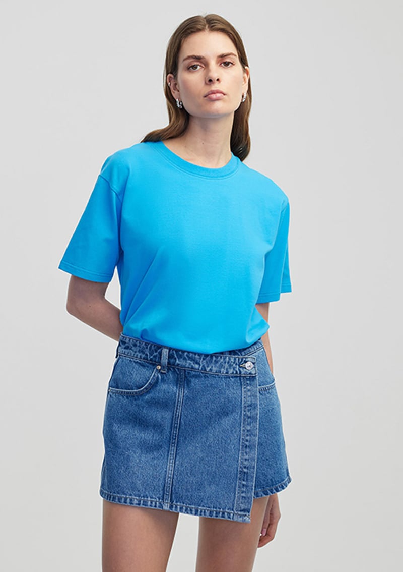 Is1250070261 Kadın Mavi T-shirt