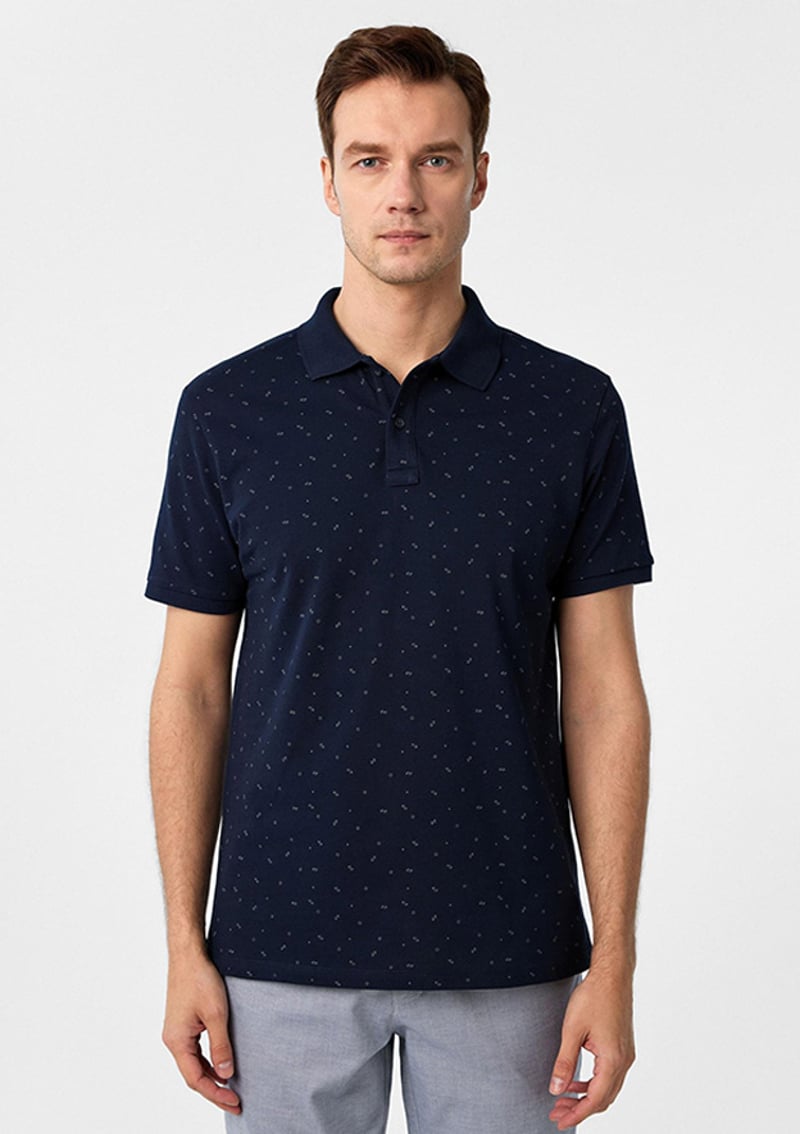 Ts1014000436 Erkek Lacivert Polo Yaka T-shirt