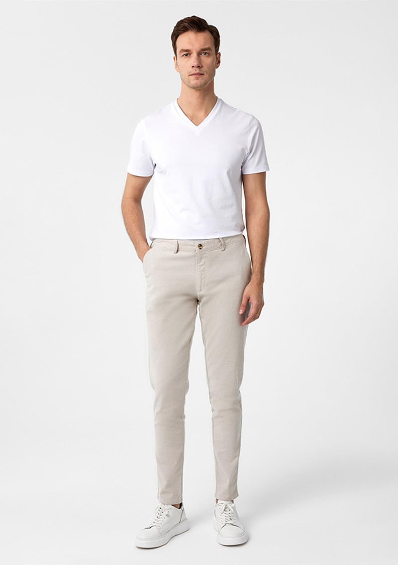 Pn2020500681 Erkek Bej Pantolon