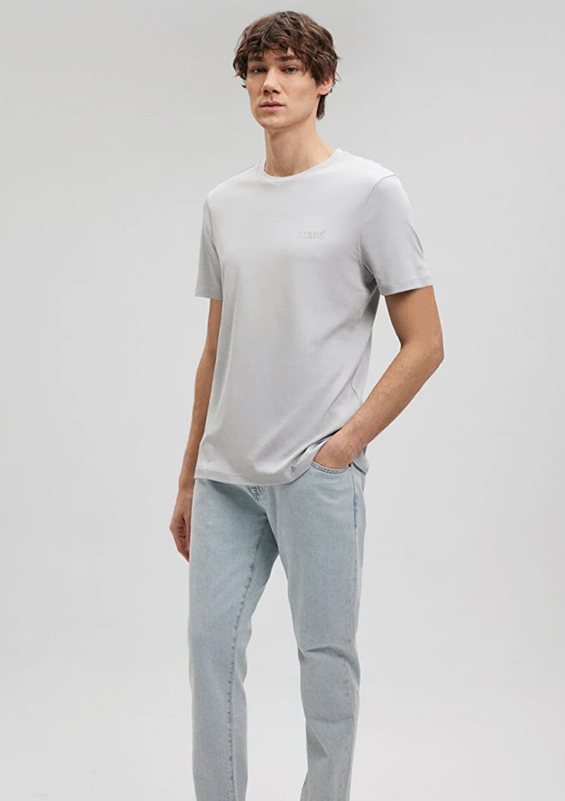 M0610360-70075 Erkek Gri T-shirt